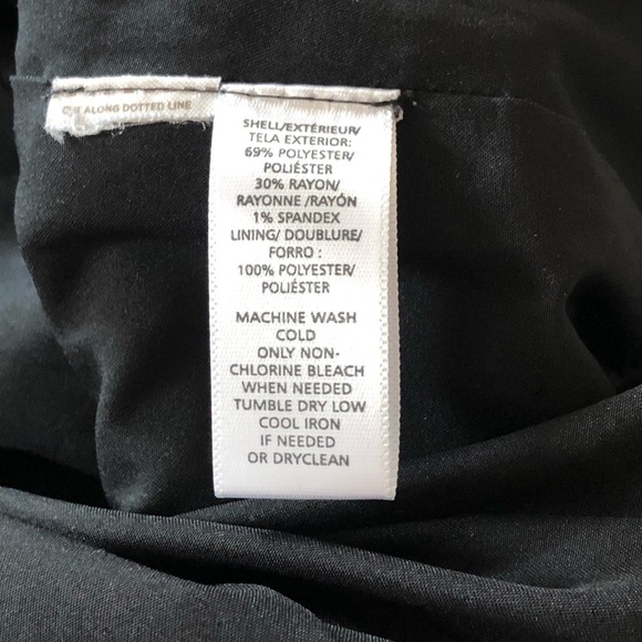 LOFT black skirt, size 4, detailed external buttons on side - Picture 5 of 6